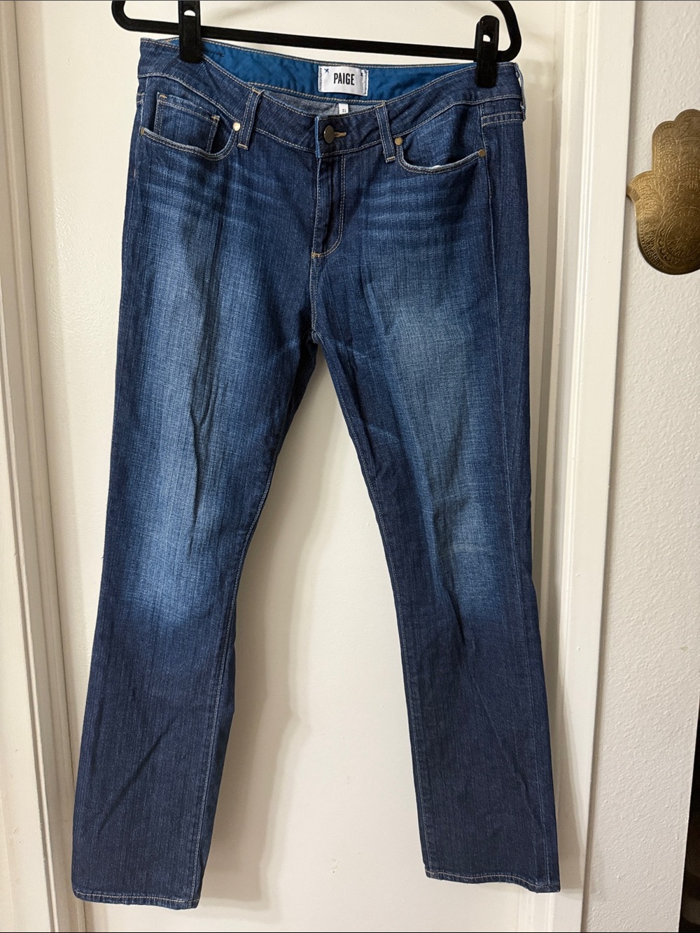 PAIGE Kelsi Skyline Straight Jeans Carley Wash Size 31